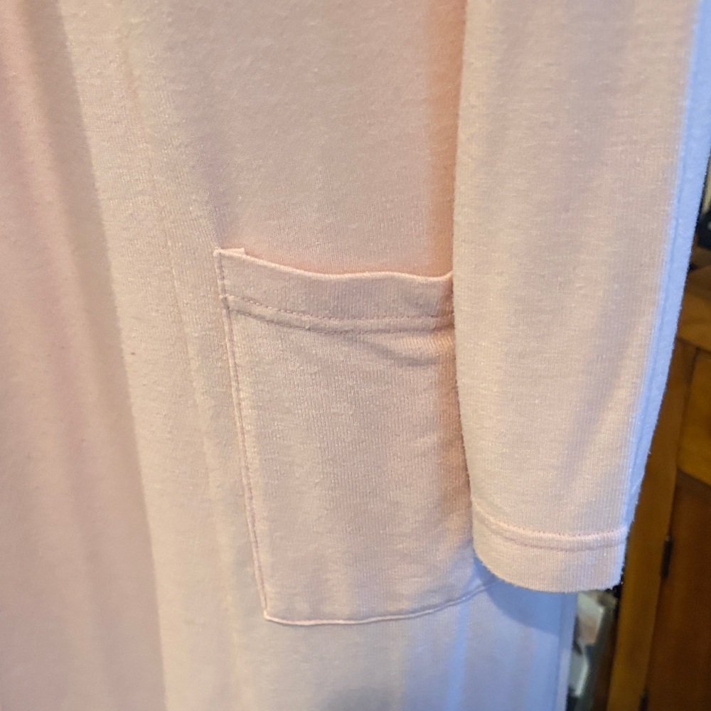 Dylan Women's Pink Long open front duster. Small. NWOT. - Picture 3 of 6